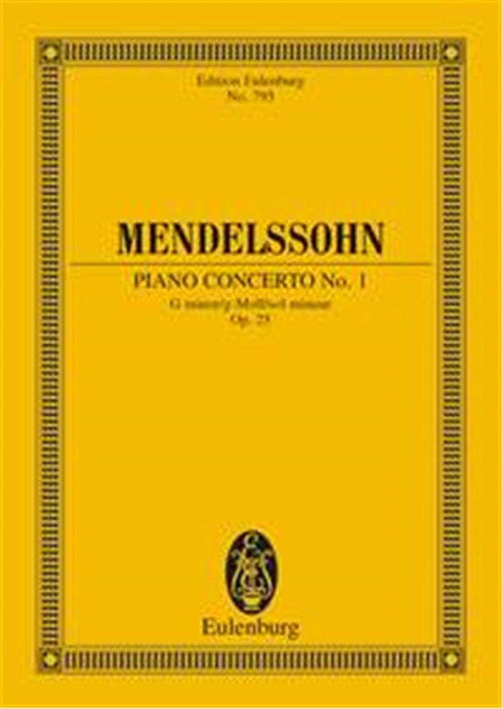 Concerto Per Pf N. 1 Sol M. Op. 25